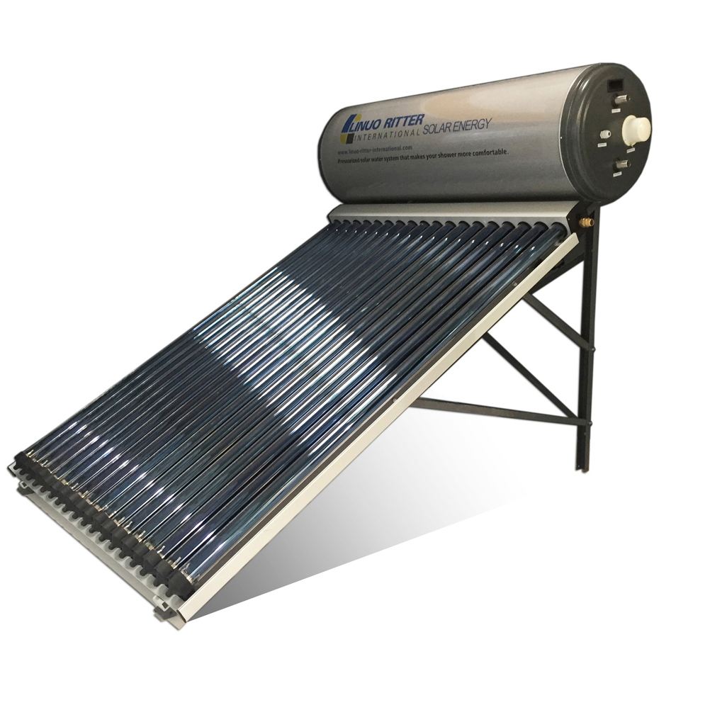 Geteilter Solarwarmwasserbereiter mit Druckwärmerohr